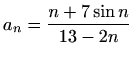 $ a_n=\displaystyle \left(\frac{2n+3}{2n+1}\right)^{(n+1)}$