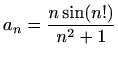 $ \displaystyle a_n=\frac{n+7\sin n}{13-2n}$