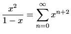 $ \displaystyle
\frac{2}{1+2x}=\sum\limits_{n=0}^{\infty}(-1)^{n}2^{n+1}x^n$