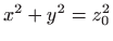 $ x^2+y^2=z_0^2$
