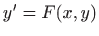 $ y'=F(x,y)$