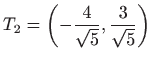 $ \displaystyle T_2=\left(-\frac{4}{\sqrt{5}},\frac{3}{\sqrt{5}}\right)$