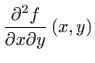 $\displaystyle \frac{\partial ^2 f}{\partial x\partial y}\left( x,y\right)$