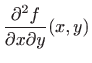 $\displaystyle \frac{\partial ^2f}{\partial x\partial y}(x,y)$