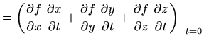 $displaystyle = (x_0+t  mathbf{a}_0 cdot mathbf{i})   mathbf{i} + (y_0+t... ...thbf{j})   mathbf{j} + (z_0+t  mathbf{a}_0 cdot mathbf{k})   mathbf{k}.$